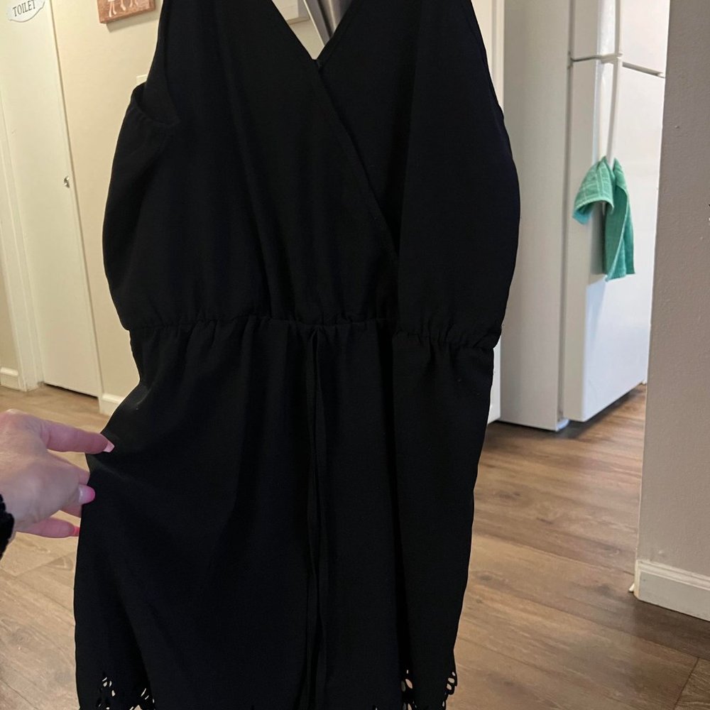 2 Black Short Rompers - Picture 5 of 8